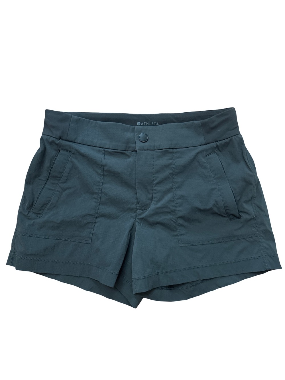Athleta Women’s Dark Gray Shorts Size 2 Button Casual/Athletic Lightweight